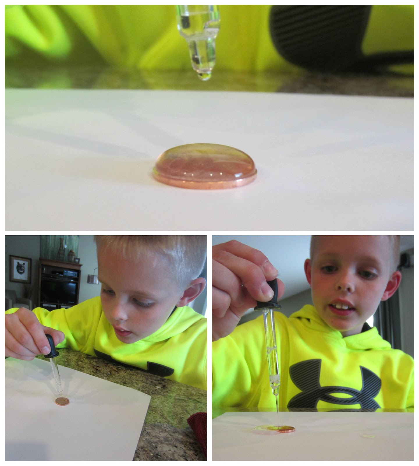 How many drops of water fit on a penny? (A Surface Tension Experiment